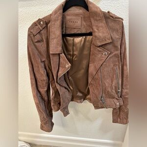BlankNYC TAN Suede Moto Jacket